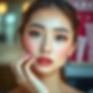 Trendy Korean Beauty Applications Trendy Korean beauty applications showcased creatively