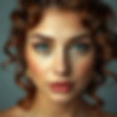 Diverse hairstyles achieved with curling