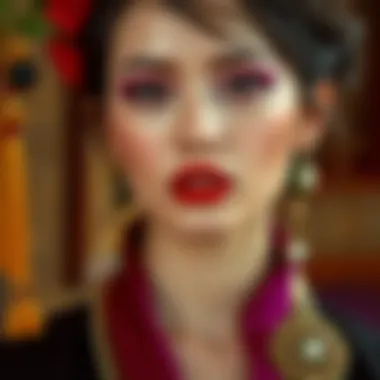 Cultural Significance of Red and Purple Cultural symbols representing red and purple in various artistic contexts