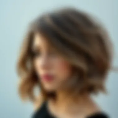 Textured Bob with Volume Textured bob cut with voluminous layers and soft waves