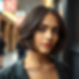 Chic bob hairstyle showcasing elegant layers