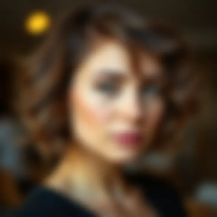 Textured bob hairstyle showcasing waves