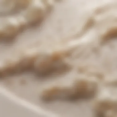Texture of La Mer Krem Ekşi Close-up of La Mer Krem Ekşi texture