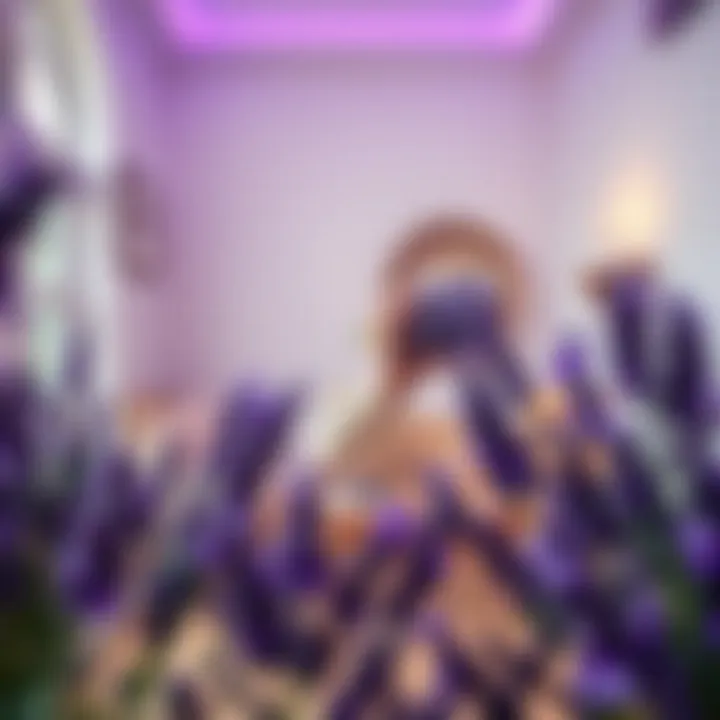 Serene Space with Lavender Aroma A serene space infused with lavender aroma