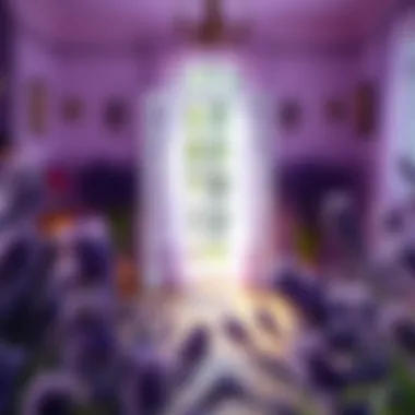 Serene Lavender Atmosphere A serene room filled with lavender aroma.