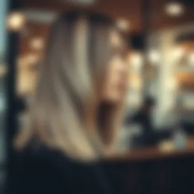 Balayage Highlights on Long Bob Trendy long bob featuring balayage highlights for dimension