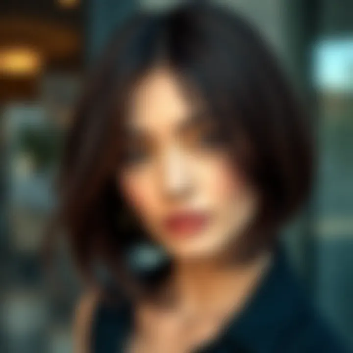 Sleek Long Bob Hairstyle Inspiration Stylish long bob haircut showcasing sleek layers