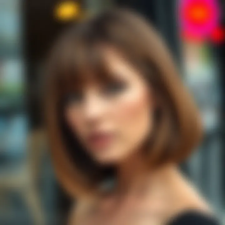 Elegant Middle Part Long Bob Elegant long bob with a middle part and smooth finish