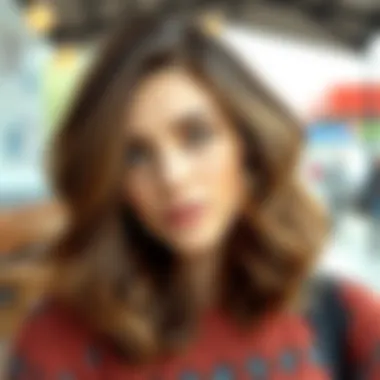 Casual Tousled Long Bob Style Chic long bob with tousled waves for a casual look