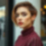 Stylish long front short back haircut showcasing modern trends