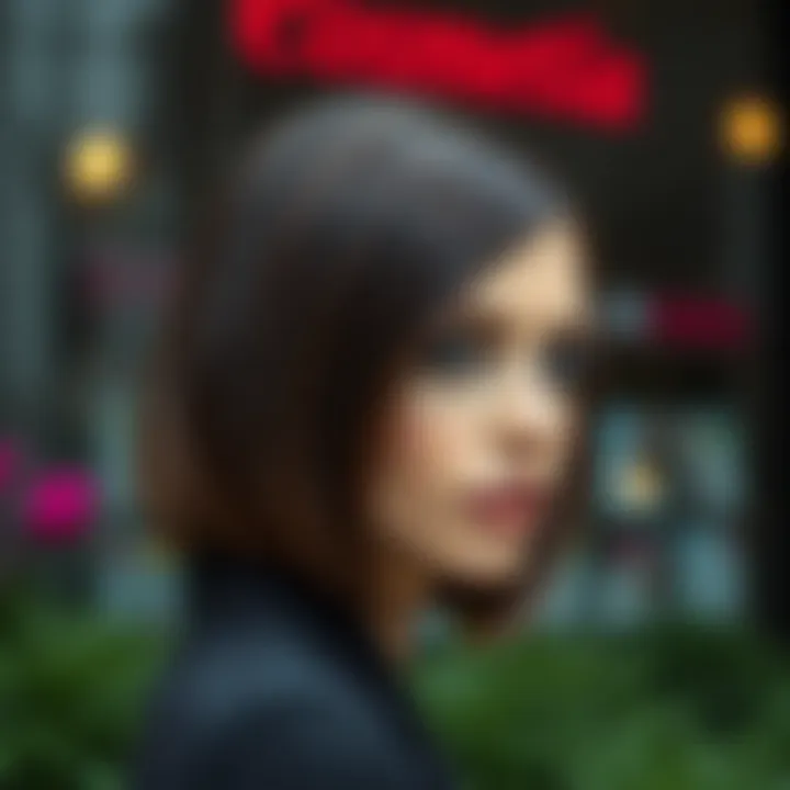 Sophisticated long bob with a sleek finish