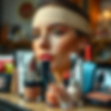 Makeup Essentials for Warm Skin An array of makeup products suitable for warm skin tones