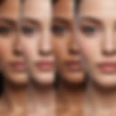 Diagram highlighting the importance of choosing makeup according to skin type