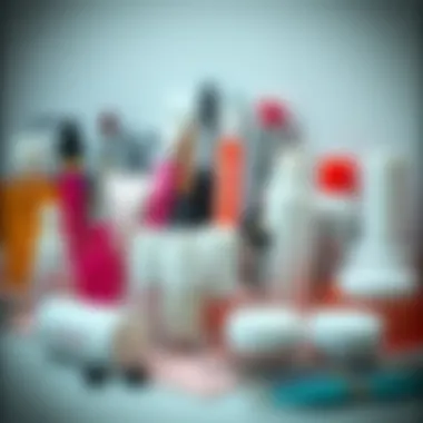 An organized display of manicure tools and products essential for nail care