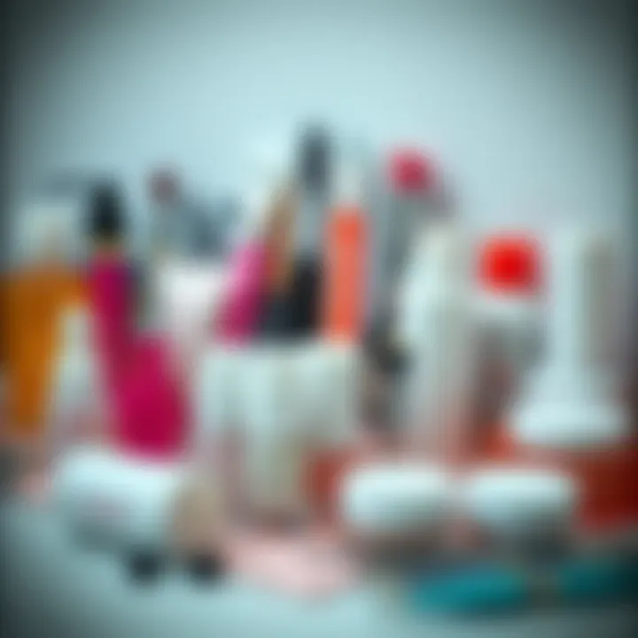 An organized display of manicure tools and products essential for nail care