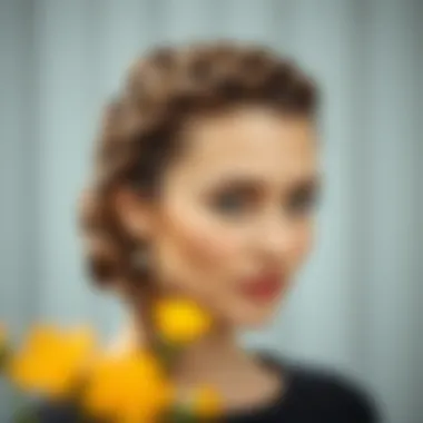 Intricate Braided Updo Chic braided updo featuring intricate details