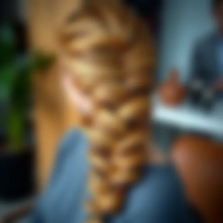 Twisted Braid with Waves Elegant twisted braid hairstyle with waves