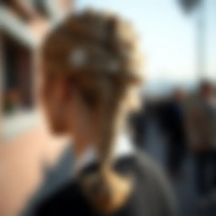 Sleek Fishtail Braid Sleek fishtail braid adorned with accessories