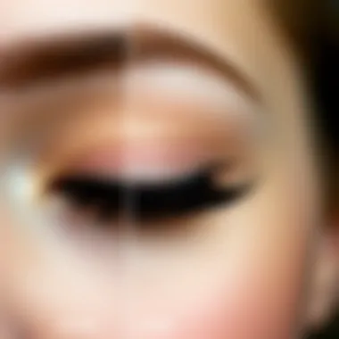 Transformative Power of Mascara Before and after mascara effect on lashes