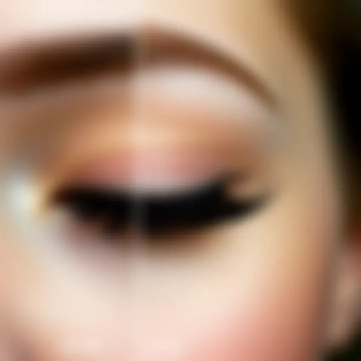 Transformative Power of Mascara Before and after mascara effect on lashes