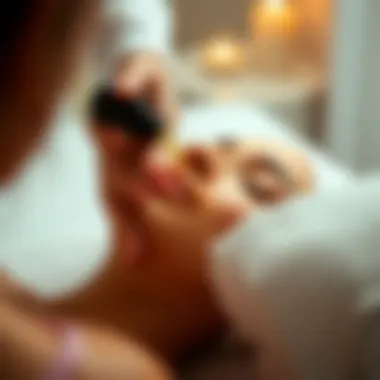 Massage techniques for applying oils