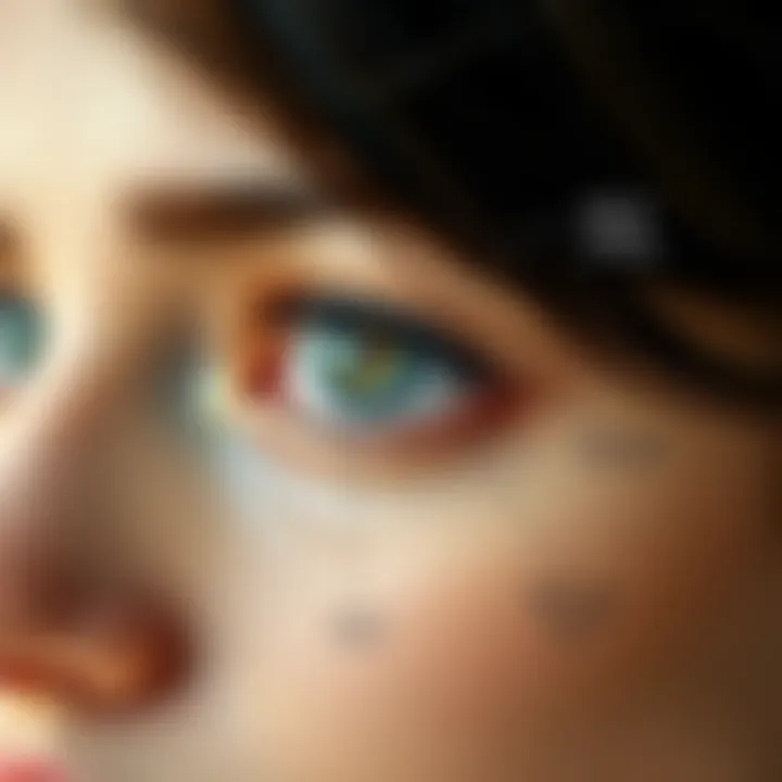 Medical Conditions Related to Eye Black Spots Diagram showing medical conditions related to eye black spots