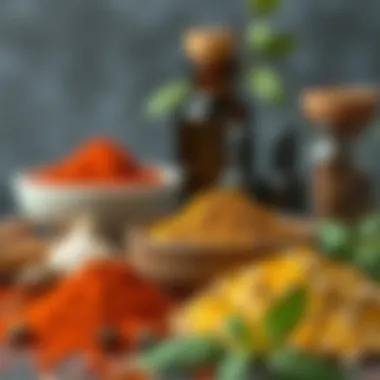 A selection of spices known for their metabolism-boosting properties.