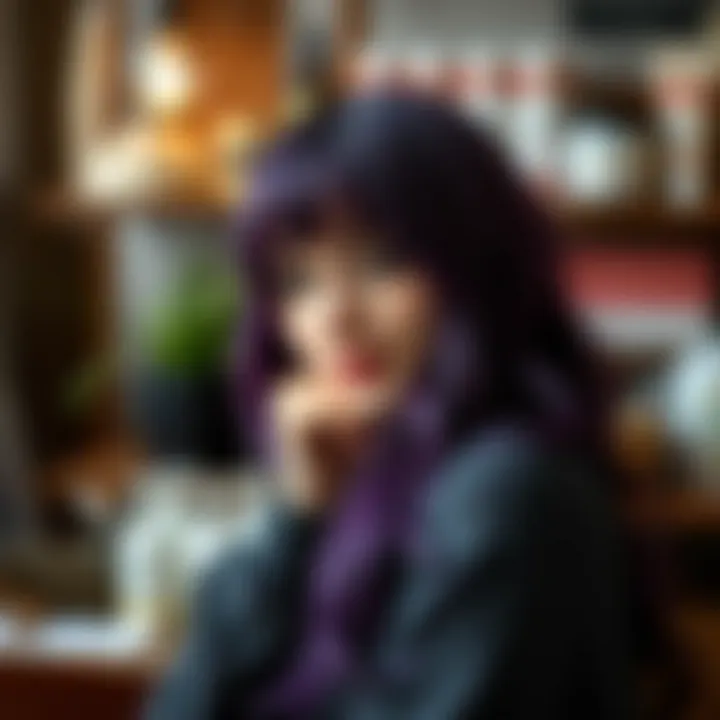 Care Tips for Purple Hair An infographic detailing hair care tips specifically for maintaining vibrant purple hair.