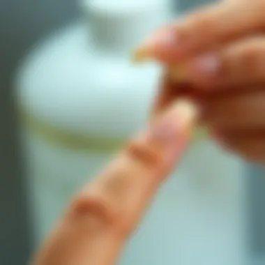 Preventing nail breakage with oils