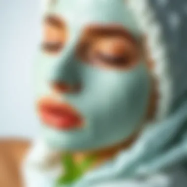 Soothing mint-infused face mask