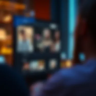 A digital interface showcasing personalized entertainment guides