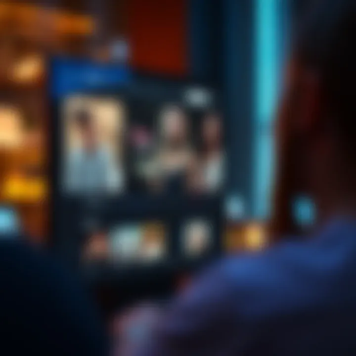A digital interface showcasing personalized entertainment guides