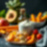 Ingredient source overview highlighting niacinamide-rich foods