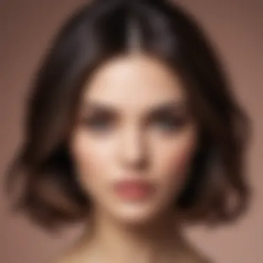 Sophisticated Formal Center-Parted Hairstyle Sophisticated hairstyle with a center division suitable for formal occasions.