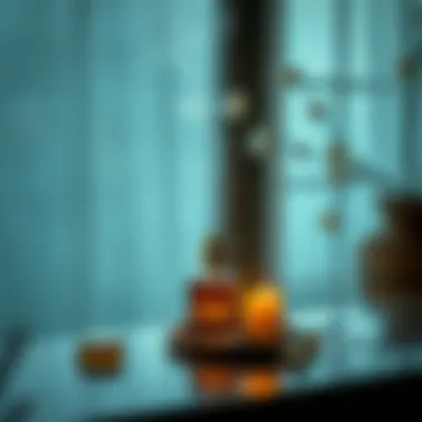 A serene setting with oriental fragrance diffusing through the air