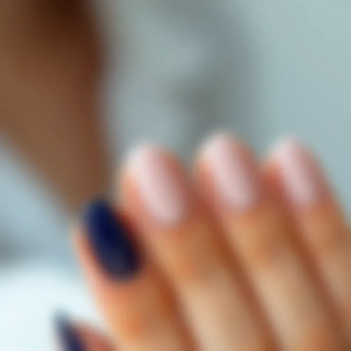 Elegant Oval Nail Design Elegant oval nail design with a glossy finish