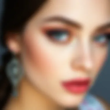 Creating Elegance with Pink Eye Shadow An elegant makeup setup focusing on pink eye shadow