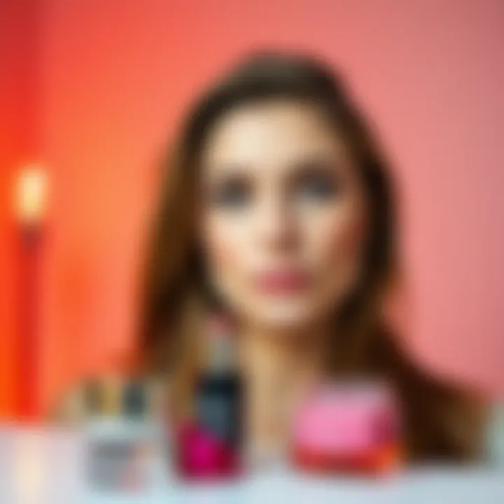 Skincare Essentials for a Pink Makeup Look Skincare products complementing pink makeup look