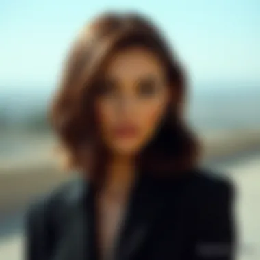 Sophisticated Look for Oval Face with Shoulder-Length Hair Sophisticated shoulder-length hairstyle for oval face