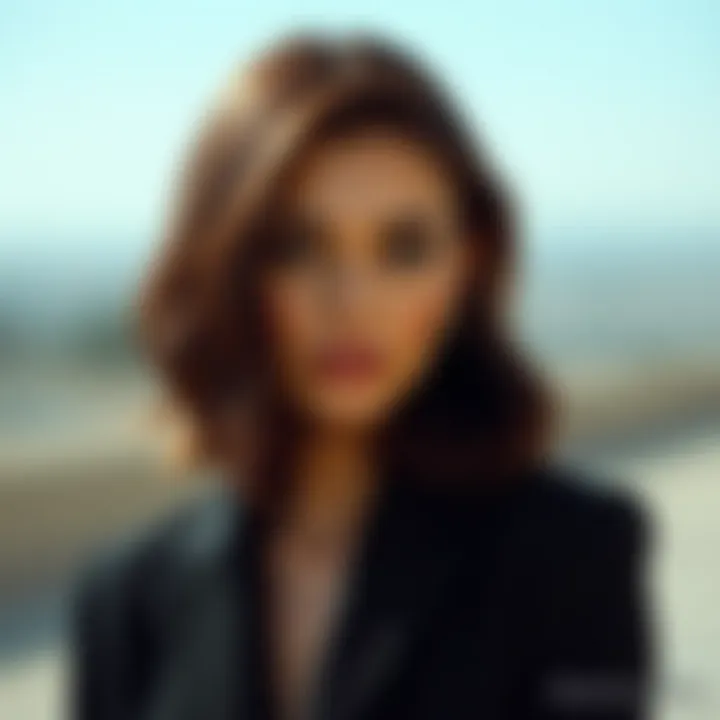 Sophisticated Look for Oval Face with Shoulder-Length Hair Sophisticated shoulder-length hairstyle for oval face