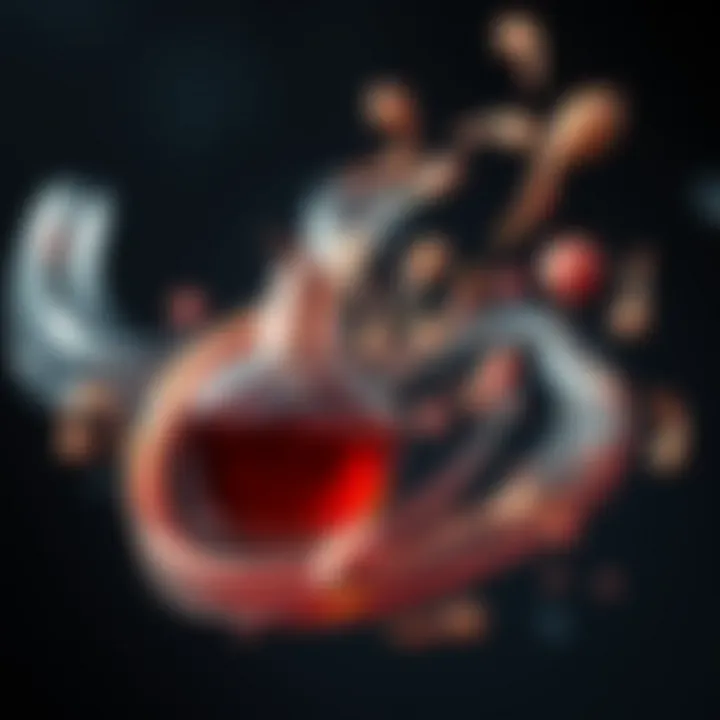 An artistic representation of fragrance notes swirling in the air