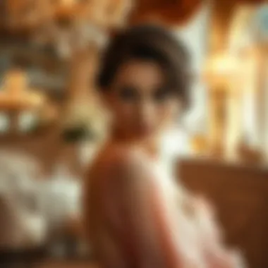 A luxurious setting showcasing the elegance of perfume advertisements