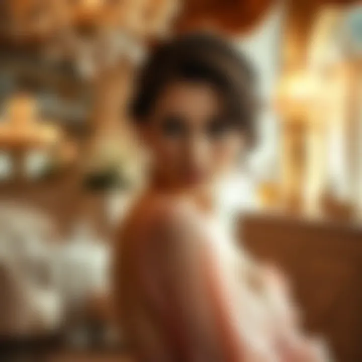 A luxurious setting showcasing the elegance of perfume advertisements