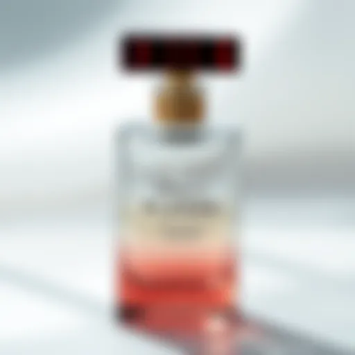 A delicate perfume bottle showcasing the elegance of fragrance design.