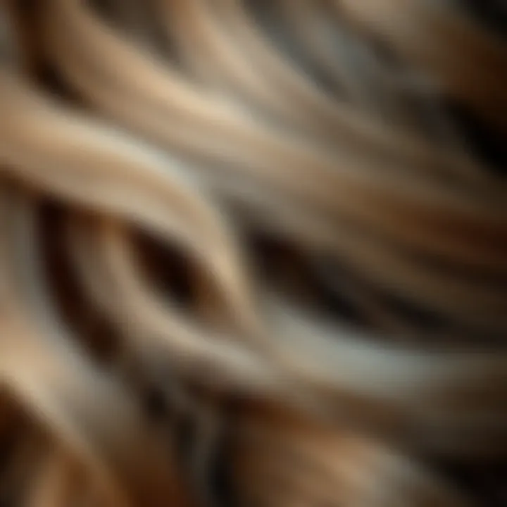 Textured Waves Close-up of hair texture revealing waves