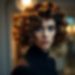 Elegant curls showcasing the beauty of permed hair