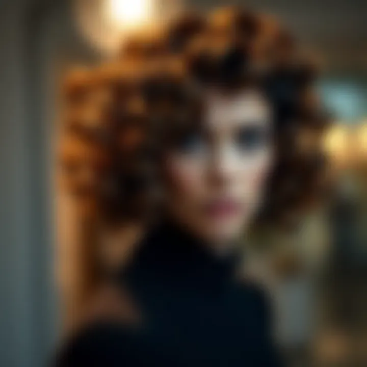 Elegant curls showcasing the beauty of permed hair