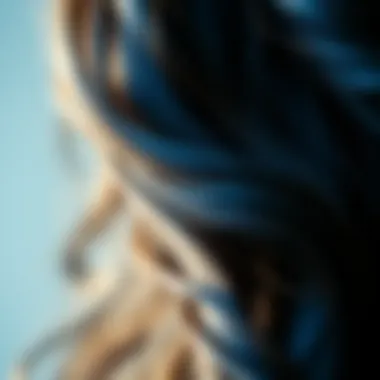 A close-up of healthy permed hair with natural shine