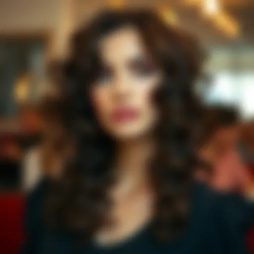 Luxurious curls showcasing the beauty of permed hair