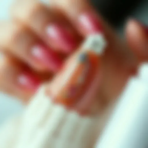 Elegant nail design showcasing advanced techniques